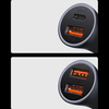 Baseus Golden Contactor Max szybka ładowarka samochodowa USB + USB typu C 60 W Quick Charge niebieski (CGJM000103)