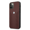 Etui BMW BMHCP12LRSPPR iPhone 12 Pro Max 6,7" czerwony/red hardcase Leather Curve Perforate