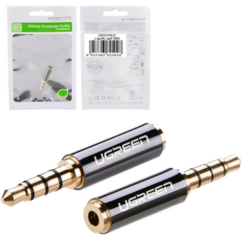 Ugreen adapter audio jack 3.5mm męski do jack 2.5mm żeński czarny (20502)