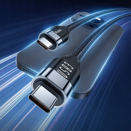 MCDODO KABEL USB-C SZYBKIE ŁADOWANIE DO MACBOOK USB TYP C 10GBPS 100W 4K 1M