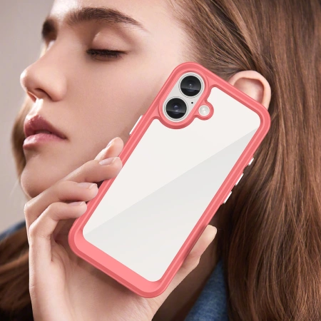 HURTEL ETUI OUTER SPACE CASE Z ŻELOWĄ RAMKĄ DO IPHONE 16 PLUS OCHRONA PRZED