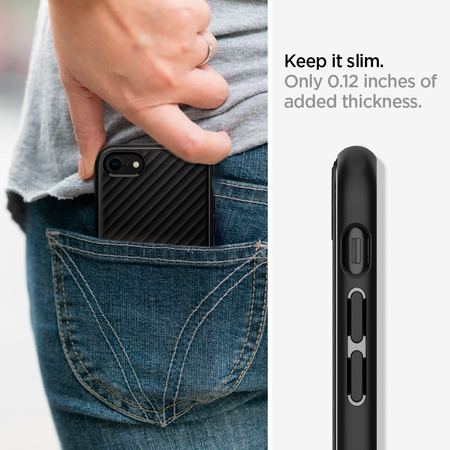 SPIGEN ETUI CASE DO IPHONE 7 8 SE 2020 2022 CORE ARMOR OCHRONNE MATTE BLACK