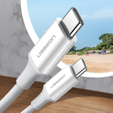 UGREEN KABEL USB-C USB-C DO TELEFONÓW 1M PD QC AFC ŁADOWANIE BEZPRZEWODOWE