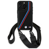 BMW BMHCP16L23PSVTK iPhone 16 Pro 6.3   czarny/black hardcase M Edition Carbon Tricolor Lines & Strap