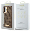 Guess GUHMP16MU4GPRW iPhone 16 Plus 6.7 brązowy/brown hardcase 4G Logo Plate MagSafe