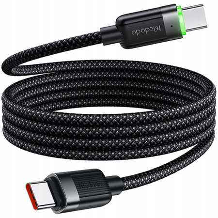 MCDODO KABEL USB-C SZYBKIE ŁADOWANIE DO SAMSUNG APPLE USB TYP C 60W 1M LED