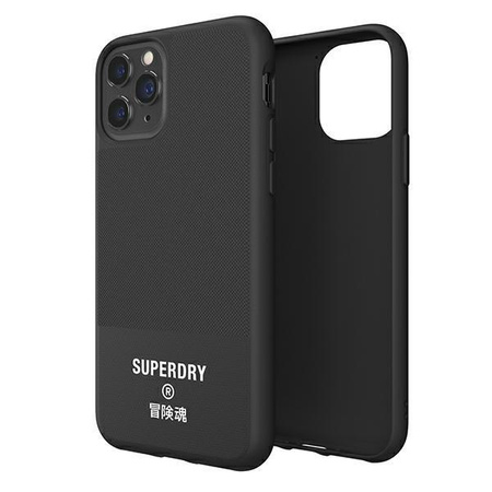 SuperDry Moulded Canvas iPhone 11 Pro Ma x Case czarny/black 41550