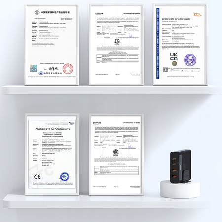 MCDODO STACJA DOKUJĄCA SZYBKA ŁADOWARKA SIECIOWA USB-C USB 100W GAN + KABEL