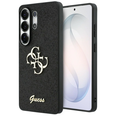 Etui Guess Fixed Glitter Big 4G Metal Logo do Samsung Galaxy S26 Ultra czarny