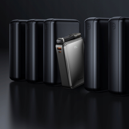 MCDODO POWERBANK Z WYŚWIETLACZEM 20000MAH 67W 3 X USB USB-C + KABEL USB-C PD CZARNY