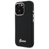 Guess GUHCP16LSMBSLK iPhone 16 Pro 6.3" czarny/black hardcase Silicone Script Metal Logo & Frame