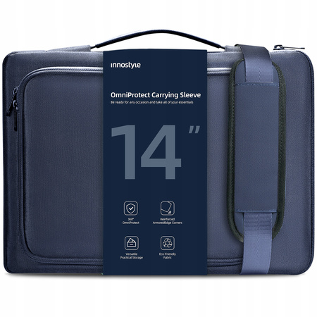 INNOSTYLE TORBA NA LAPTOPA 13 14 WODOODPORNA ETUI CASE OMNIPROTECT PASEK