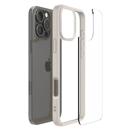 SPIGEN ULTRA HYBRID ETUI DO IPHONE 16 PRO OCHRONNE Z PRZEŹROCZYSTĄ POWŁOKĄ