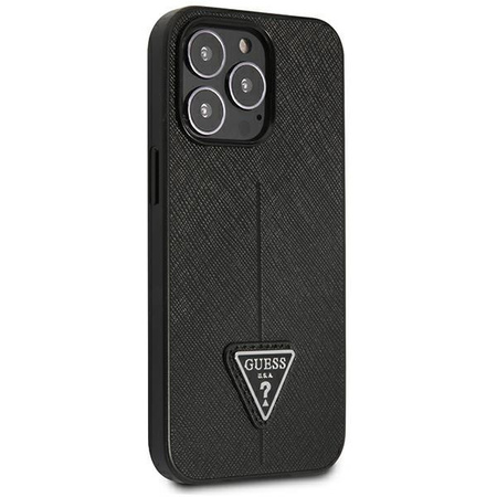 Guess GUHCP14LPSATLK iPhone 14 Pro 6,1" czarny/black hardcase SaffianoTriangle Logo