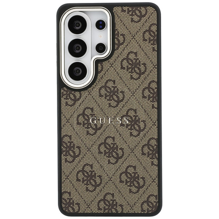Etui Guess 4G Embossed Ring MagSafe do   Samsung Galaxy S26 Ultra brązowy