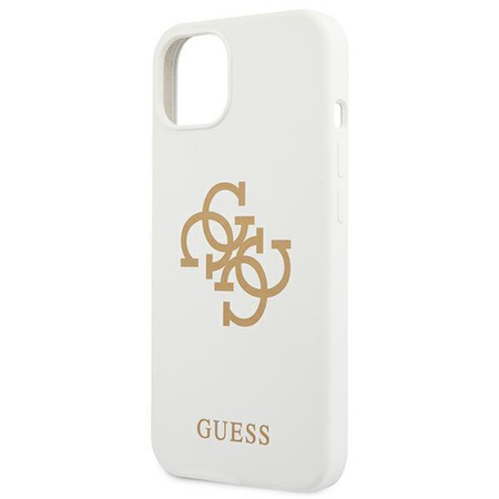 Guess GUHCP13SLS4GGWH iPhone 13 mini 5,4" biały/white hard case Silicone 4G Logo