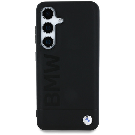 Etui BMW Leather Big Wordmark do Samsung Galaxy S25 czarny
