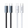 MCDODO KABEL USB-C LIGHTNING SZYBKIE ŁADOWANIE USB TYP C 36W 2M LED BIAŁY
