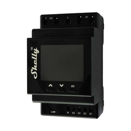 SHELLY PRO DUAL COVER PM STEROWNIK NA SZYNĘ DIN DO INTELIGENTNEGO DOMU