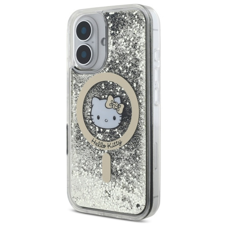 HELLO KITTY ETUI MAGNETYCZNE DO IPHONE 16 6.1 HARDCASE LIQUID GLITTER FEVER