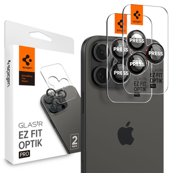 SPIGEN OSŁONA NA APARAT OPTIK PRO DO IPHONE 14 PRO 15 PRO 16 PRO MAX 2-PACK