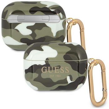 Guess GUAPUCAMA AirPods Pro cover zielony/khaki Camo Collection