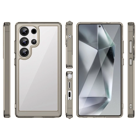 HURTEL CASE DO SAMSUNG GALAXY S25 ULTRA Z ŻELOWĄ RAMKĄ I SILIKONOWĄ POWŁOKĄ