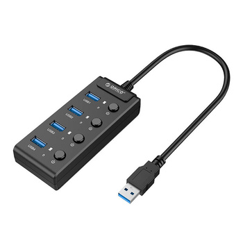 ORICO HUB USB 3.0 ROZGAŁĘŹNIK USB 4x PORTY DO LAPTOP KOMPUTER Z WŁĄCZNIKAMI