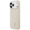 Etui Guess Triangle Logo MagSafe do iPhone 17 Pro beżowy
