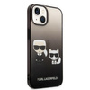 Karl Lagerfeld KLHCP14MTGKCK iPhone 14 Plus 6,7" hardcase czarny/black Gradient Ikonik Karl & Choupette