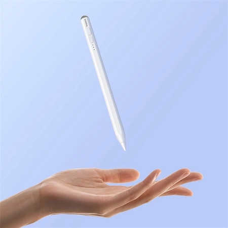 Rysik z aktywną końcówką Baseus Smooth Writing 2 Overseas Edition do iPad z kablem USB-C i wymienną końcówką - biały