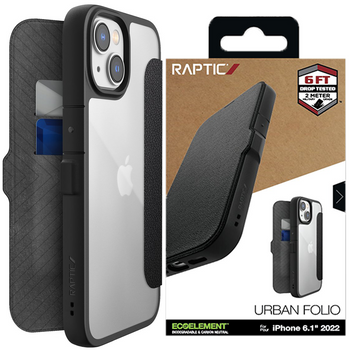 Raptic X-Doria Urban Folio Case etui iPhone 14 Plus pokrowiec z klapką czarny