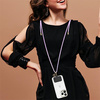 GUESS ZAWIESZKA TELEFON DO CORD LILA PASEK UNIWERSALNY 4G METALOWY CHARME