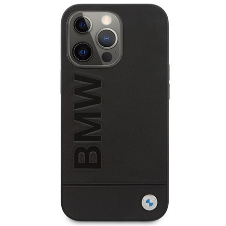 Etui BMW BMHMP14LSLLBK na iPhone 14 Pro - czarne Signature Logo Imprint Magsafe