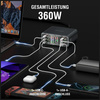 Stacja ładująca 4smarts Desk Charger Lucid GaN DIY 360W 5xUSB-C 1xUSB-A szary