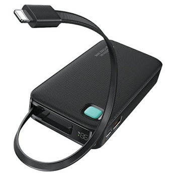 USAMS POWERBANK 10000 MAH DO LIGHTNING ZWIJANY KABEL PD 20W DO APPLE IPHONE