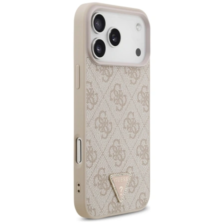 GUESS ETUI LEATHER 4G TRIANGLE STRASS DO MAGSAFE IPHONE 17 PRO MAX