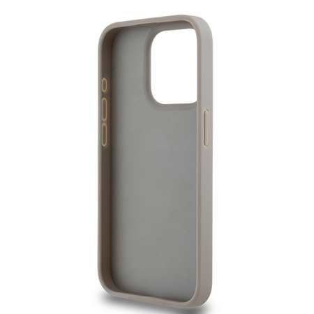 DKNY ETUI HARDCASE LEATHER MONO STRIPE DO IPHONE 15 PRO MAX 6.7 METAL LOGO