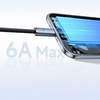 MCDODO KABEL USB-A USB-C SZYBKIE ŁADOWANIE USB TYP C 6A 100W 2M LED CZARNY