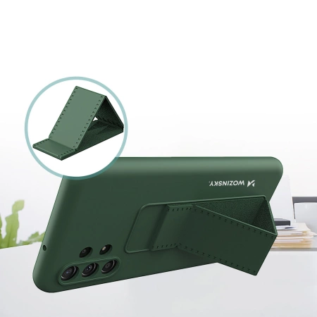 WOZINSKY ETUI KICKSTAND DO XIAOMI REDMI NOTE 11 PRO SILIKONOWE Z PODSTAWKĄ