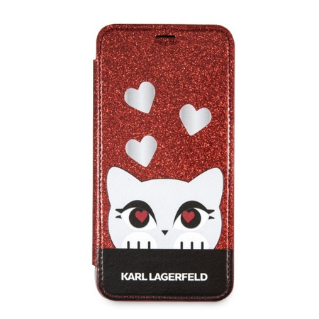 KARL LAGERFELD POKROWIEC KLFLBKPXVDCRE DO IPHONE X XS Z DESIGNEM VALENTINE