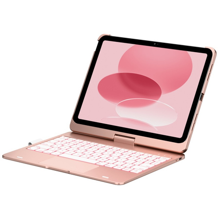 Etui Typecase Flexbook Touch z klawiaturą do iPad 11" (A16) 2025 / iPad 10.9" 2022 różany