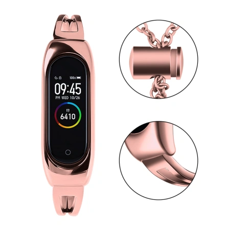 HURTEL METALOWA OPASKA ZAMIENNA DO XIAOMI MI BAND 6 5 4 3 PASEK BRANSOLETKA
