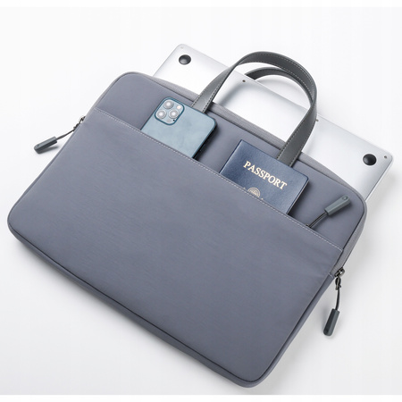 INNOSTYLE DAMSKA TORBA NA LAPTOPA 15 6 16 WODOODPORNA CARRYLITE SLIM SZARA