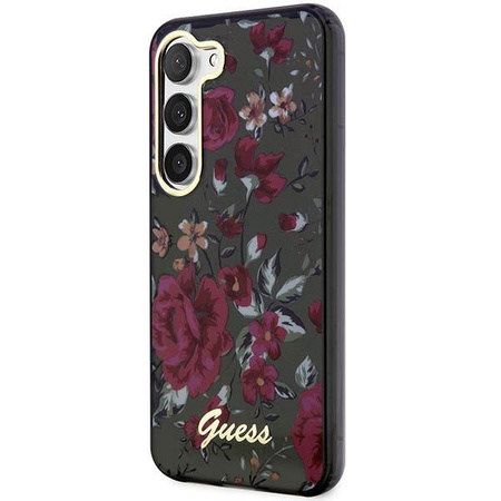 Etui Guess GUHCS23MHCFWSA S23+ S916 zielony/khaki hardcase Flower Collection