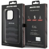 Etui AMG Leather Debossed Lines do iPhone 15 Pro Max - czarne