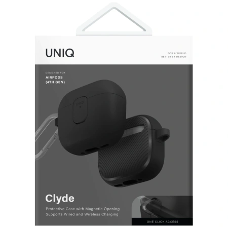 UNIQ ETUI CLYDE LOCK CASE DO AIRPODS 4 PRZEZROCZYSTY POKROWIEC