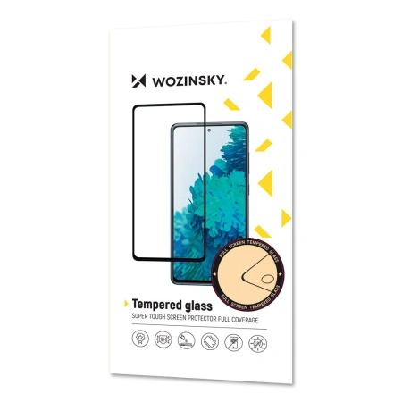 WOZINSKY SZKŁO HARTOWANE FULL GLUE DO OPP RENO6 4G Z RAMKĄ I CASE FRIENDLY