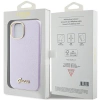 Etui Guess Glitter Glossy Script do iPhone 15 - liliowe