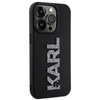 KARL LAGERFELD POKROWIEC HARDCASE 3D RUBBER Z LOGO DO IPHONE 15 PRO GLITTER